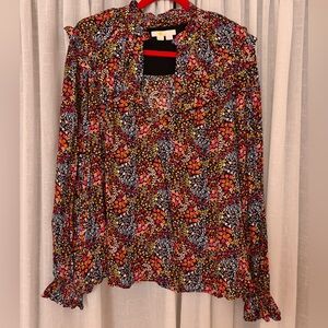 Boden Multicolor Floral Blouse